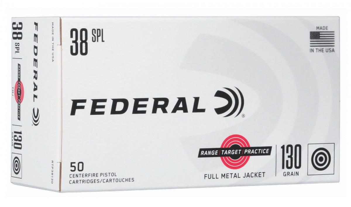 Federal RTP38130 Range & Target 38Special 130gr Full Metal Jacket 50 Per Box 1 img 0788