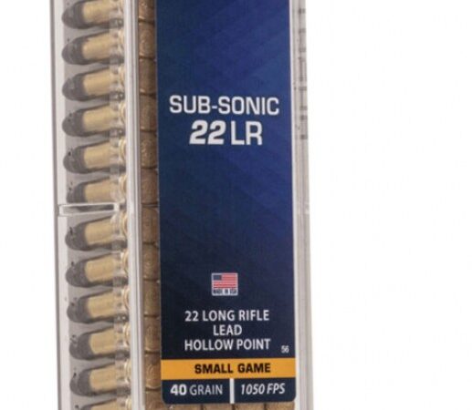 CCI 0056 Subsonic Small Game 22LR 40gr Lead Hollow Point 100 Per Box