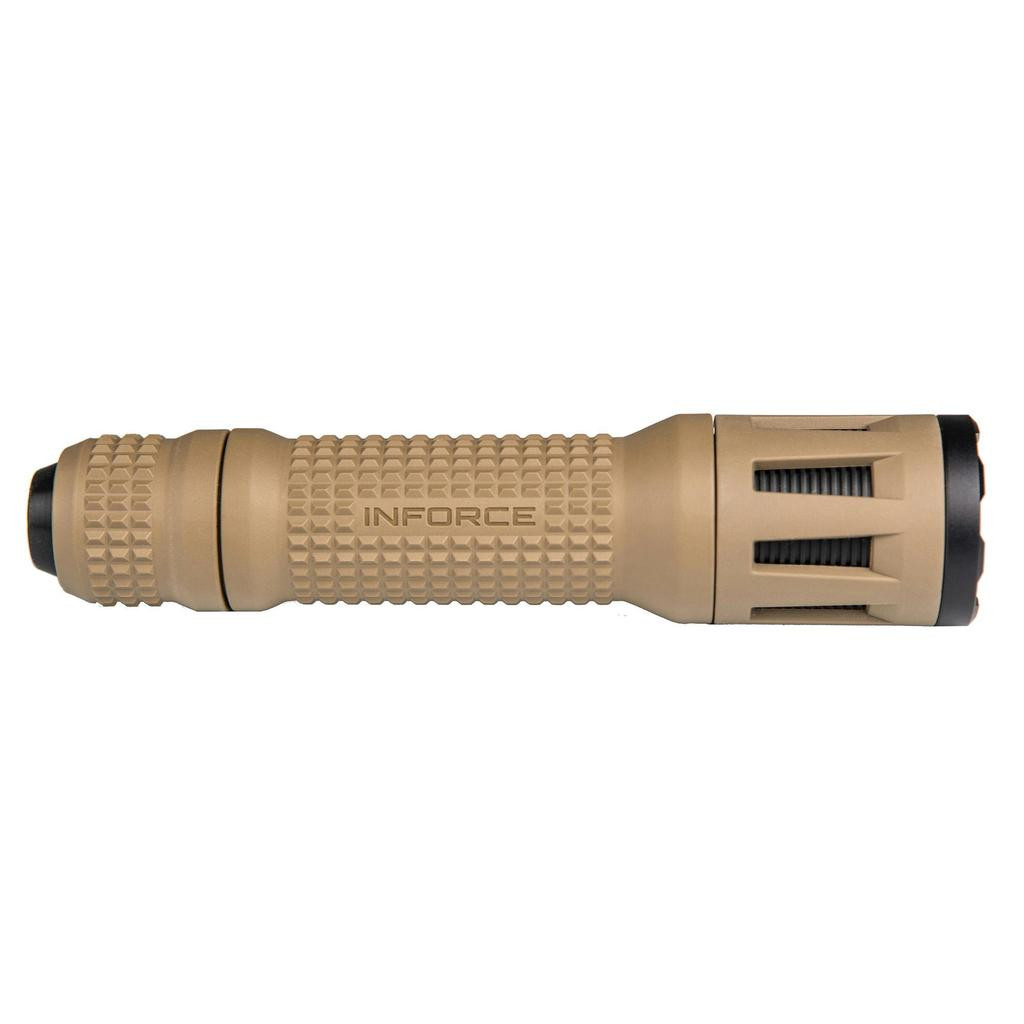 inforce tfx white led w cms handheld flashlight in fde flashlights batteries