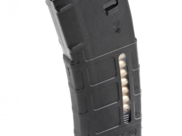 Magpul MAG570BLK PMAG GEN M2 MOE 30rd Detachable w/Capacity Window 223 Rem/5.56x45mm NATO Fits AR-15/M16/M4 Black Polymer