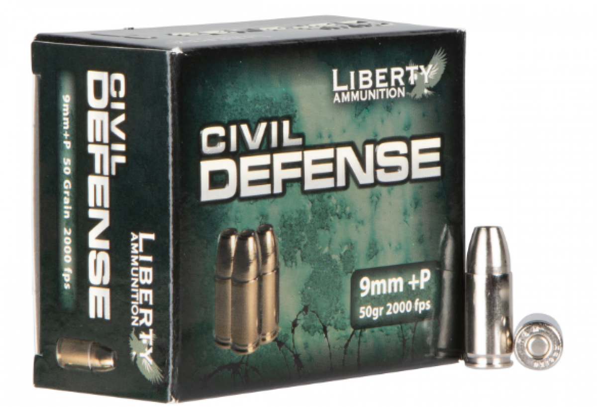 Liberty Ammunition LACD9014 Civil Defense 9mmLuger+P 50gr Lead Free Fragmenting Hollow Point 20 Per Box 1 screenshot 2025 11 26 155805