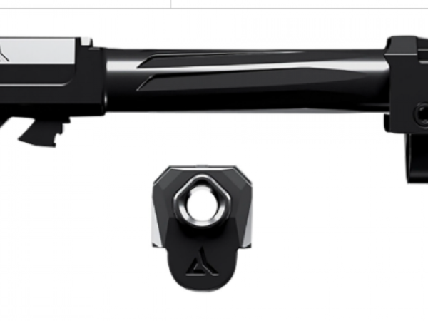 Radian Weapons R0859 Ramjet & Afterburner Combo 9mm Luger Compatible w/ Glock 43X, Black Stainless Steel