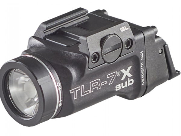 Streamlight 69400 TLR-7 X Sub Black Anodized 500 Lumens White LED Glock 43X MOS/48 MOS/43X/48