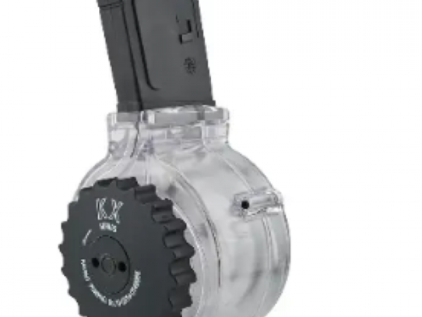 Kci Usa Inc KCIMZ036 AR-15 50rd Drum 5.56x45mm NATO Clear Polymer