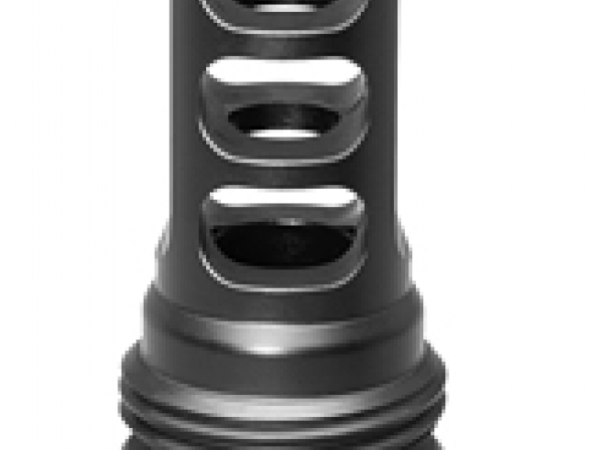 SilencerCo AC142 ASR Muzzle Brake Black Steel with 1/2"-28 tpi Threads for 5.56x45mm NATO