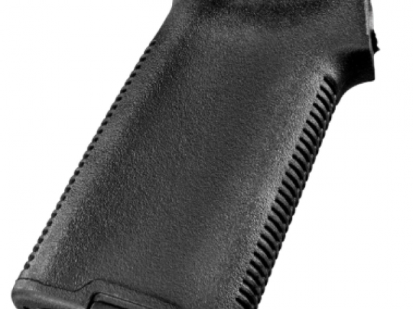 Magpul MAG416BLK MOE+ Grip Black Polymer w/OverMolded Rubber Textured Finish Fits AR-15/AR-10/M16/M4/M110/SR25