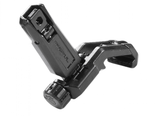 Magpul MAG526BLK MBUS Pro Offset Sight Rear QPQ Melonited Steel Construction for AR-15