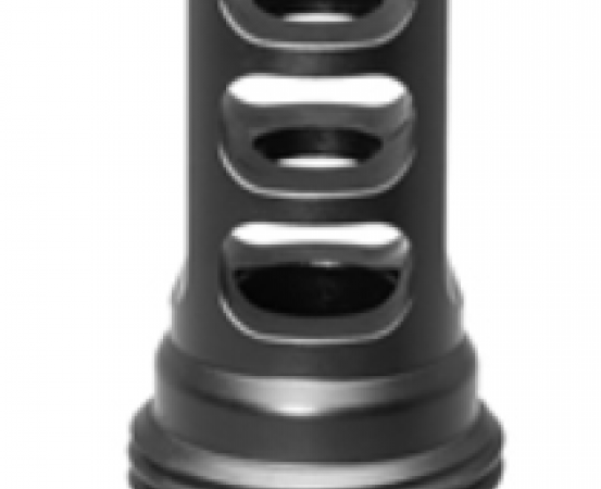 SilencerCo AC1557 ASR Muzzle Brake Black Steel with 5/8"-32 tpi Threads for 458 Cal