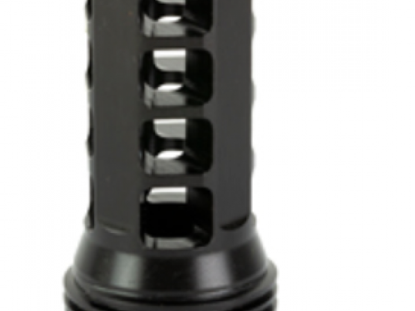 Huxwrx 1574 QD 762 Muzzle Brake Black with 5/8"-24 tpi Threads, 2.30" OAL & 1.20" Diameter for 30 Cal AR-Platform