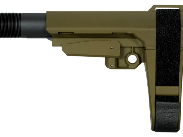 SB Tactical SBA3X04SB SBA3 X Synthetic OD Green 5-Position Adjustable for AR-Platform (Tube Not Included)
