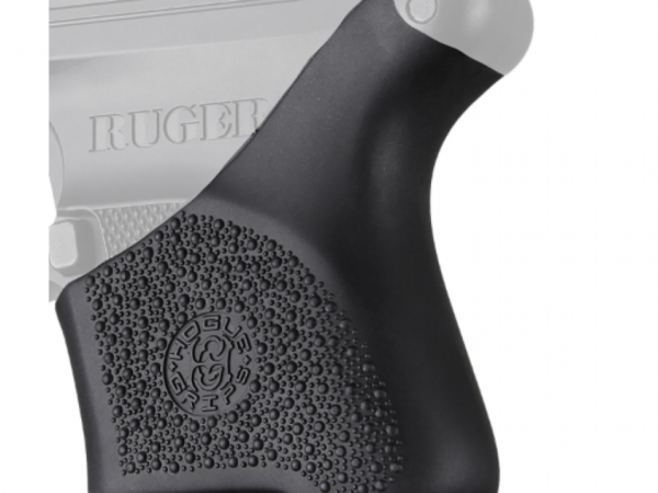 Hogue 18100 HandAll Hybrid Grip Sleeve made of Rubber with Textured Black Finish for Ruger LCP