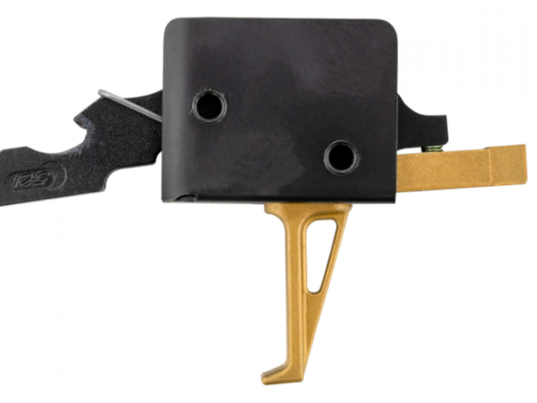 CMC Triggers 91503GF Drop-In Gold Finger Single-Stage Flat Trigger w/ 3-3.50 lbs Draw Weight & Gold Finish