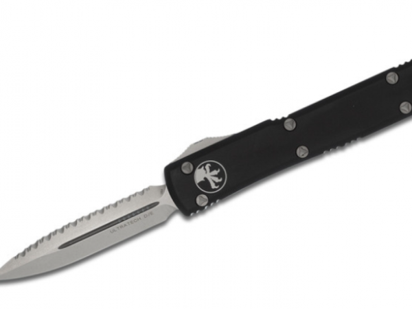 Microtech ULTRATECH D/E - STONEWASH FULL SERRATED