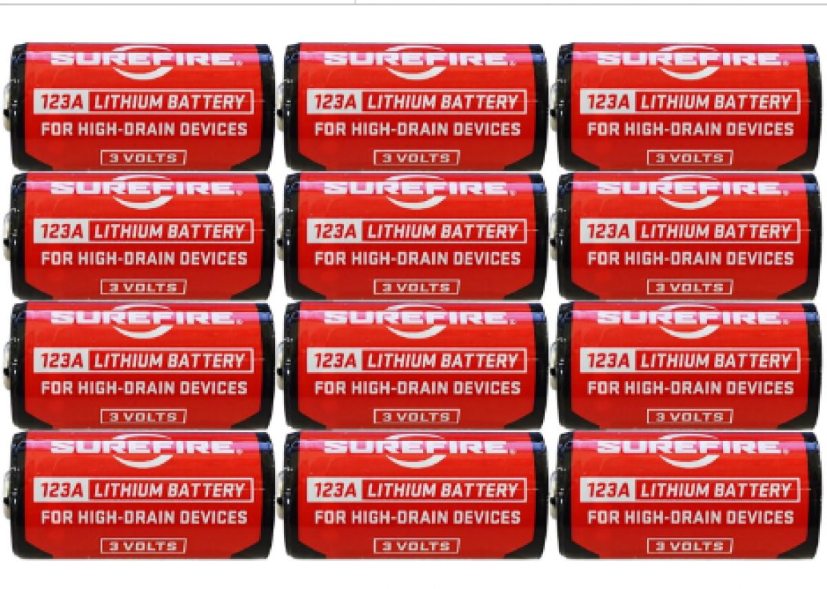SureFire SF12ABBCS 123A Batteries Red/Black 3.0 Volts 1,550 mAh (12) Single Package Clamshell 1 screenshot 2026 02 16 155847