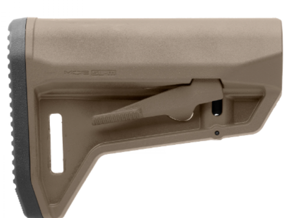 Magpul MAG1242FDE MOE SL-M Carbine Stock Flat Dark Earth Synthetic for Mil-Spec AR-Platform