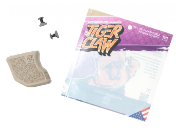 DIE FREE CO. TIGER CLAW FORE GRIP - FDE