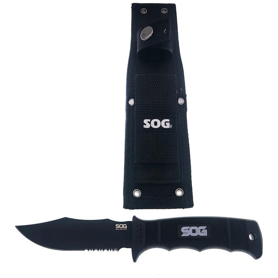 sog seal pup fixed blade with sheath 9