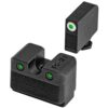 truglo tritium pro suppressor height night sights for glock mos in 9mm 40s w white 1