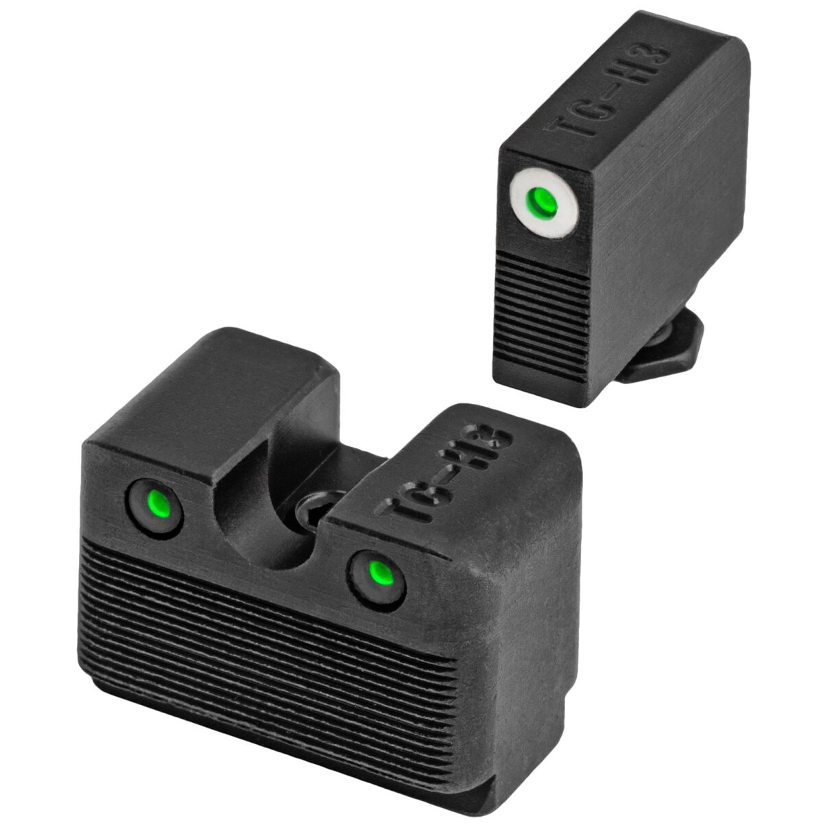 truglo tritium pro suppressor height night sights for glock mos in 9mm 40s w white 1