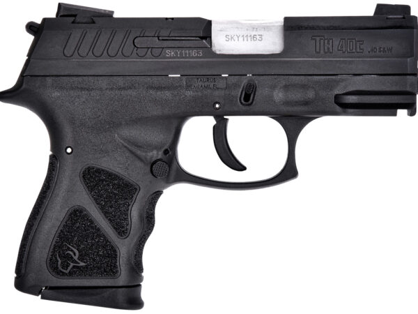 Taurus 1TH40C031 THc  Compact 40 S&W 15+1/11+1 3.54" Matte Stainless Steel, Barrel Matte Black Serrated Slide, Black Polymer Frame w/Picatinny Rail, Black Finger Grooved Polymer Grip, Right Hand