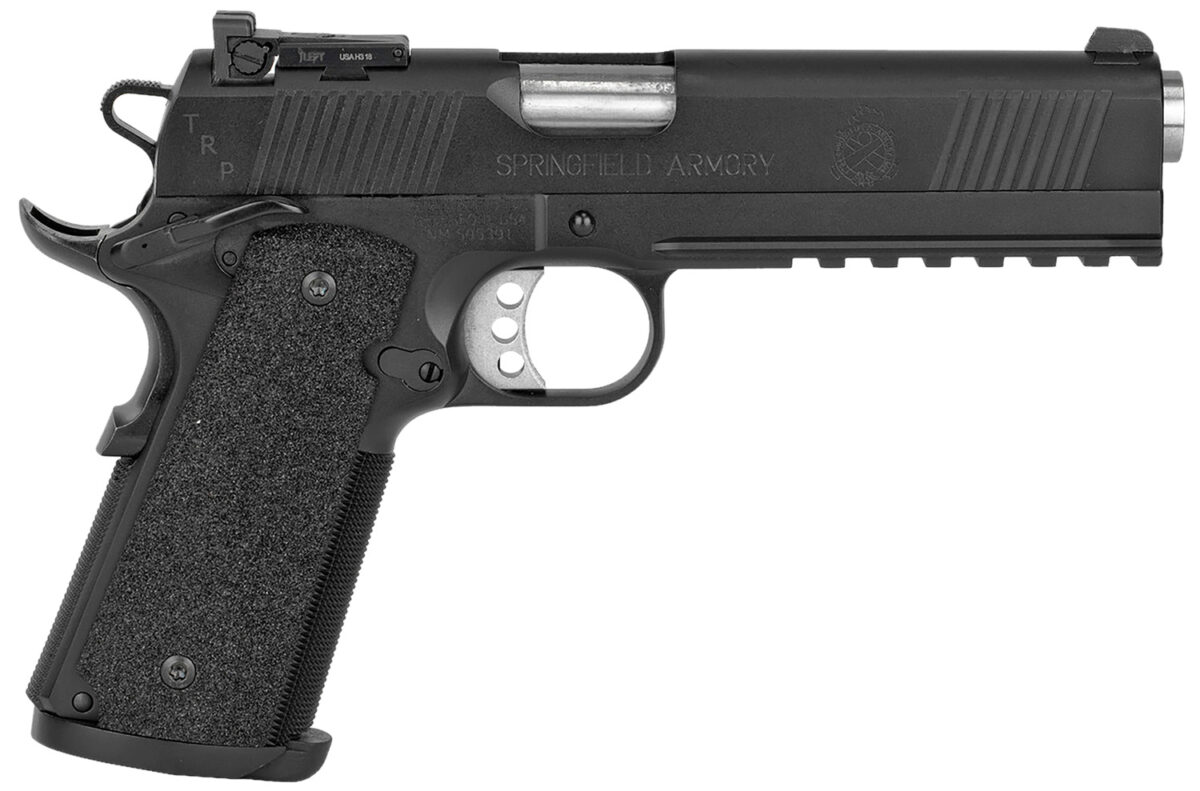 Springfield Armory PC9105LCA18 1911 TRP Operator *CA Compliant 45 ACP 5" 7+1 Black Armory Kote Long Black Carbon Steel Slide Black G10 Grip 1 101794