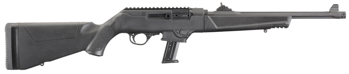 Ruger 19102 PC Carbine 9mm Luger 10+1 16.12" Black Fluted Threaded Barrel, Black Hard Coat Anodized Aluminum Receiver w/Picatinny Rail, Black Synthetic Stock, Right Hand 1 102120
