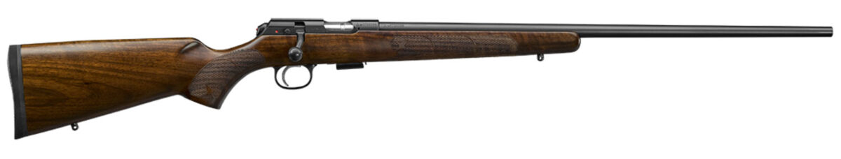 CZ-USA 02310 CZ 457 American Full Size 22 LR 5+1 24" Black Nitride Black Nitride Steel Receiver Turkish Walnut Fixed American Style Stock Right Hand 1 107714