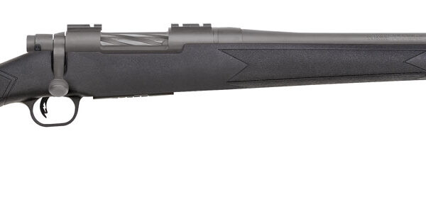 Mossberg 28069 Patriot  Full Size 25-06 Rem 5+1 22" Stainless Cerakote Fluted Barrel, Drilled & Tapped Cerakote Stainless Steel Receiver, Black Fixed Synthetic Stock, Right Hand