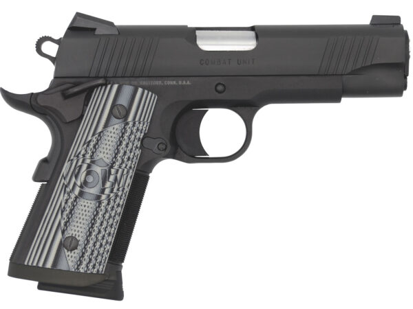 Colt Mfg O9840CCU 1911 Commander Combat Unit 45 ACP 4.25" 7+1 Black PVD Black PVD Stainless Steel Slide Checkered & Scalloped Gray G10 Grip