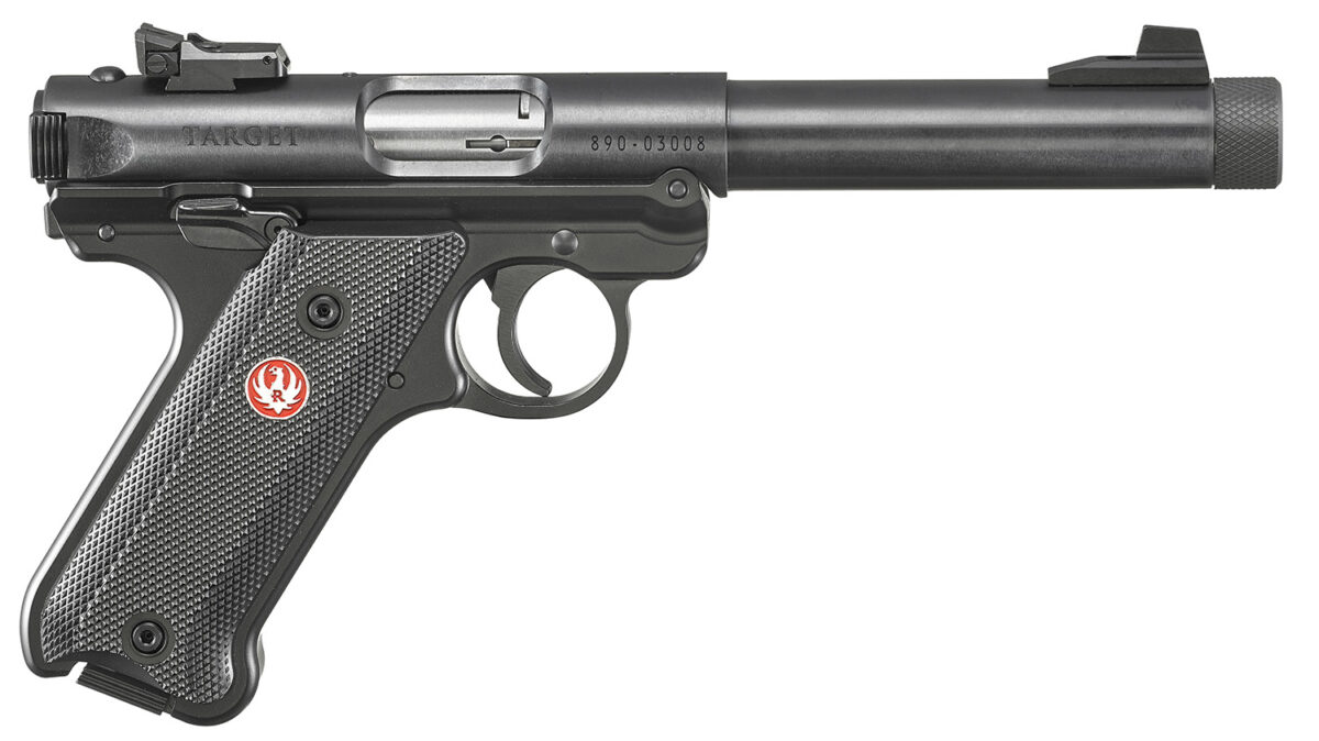 Ruger 40178 Mark IV Target Sports South Exclusive 22 LR 10+1 5.50" Blued Threaded Bull Barrel, Blued Aluminum Frame, Black Checkered Polymer Grip, Right Hand, Two Magazines 1 137741