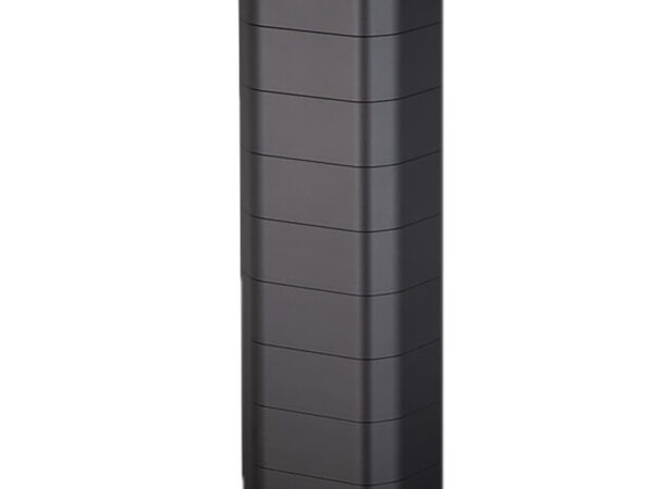 SilencerCo SU823 Salvo 12  2.21" x 2.96" Black Aluminum/Stainless Steel