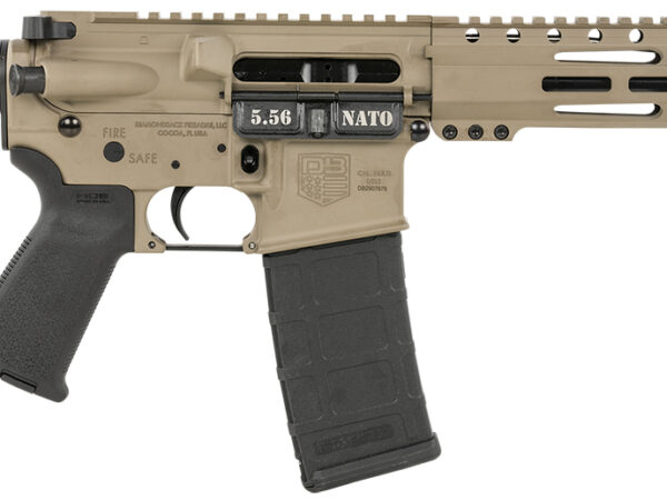 Diamondback DB1915K061 DB15  5.56x45mm NATO 30+1 10" Black Nitride Threaded Barrel, M-LOK Handguard, Flat Dark Earth Aluminum Picatinny Rail Receiver, Black Buffer Tube, Black Magpul Grip, Right Hand