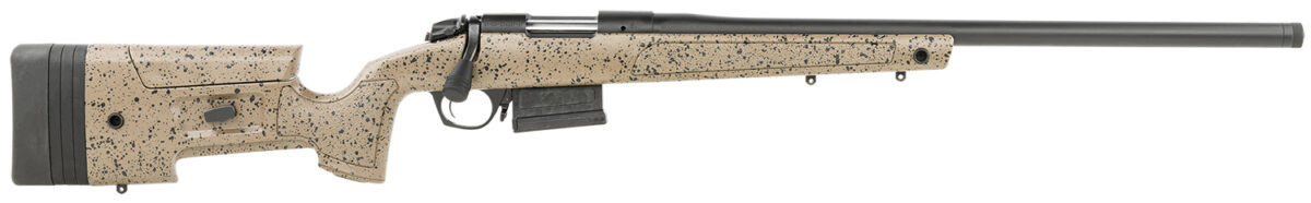 Bergara Rifles B14S352C B-14 HMR 6.5 Creedmoor 5+1 22" Graphite Black Cerakote Free-Floating Barrel, Black Speckled Brown Molded w/Mini-Chassis, Adjustable LOP & Cheek Piece Stock, Right Hand 1 142651
