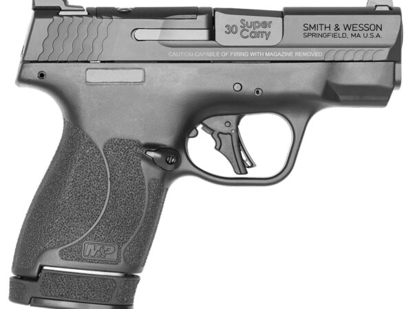 Smith & Wesson 13473 M&P Shield Plus Optic Ready 30 Super Carry 3.10" Barrel 13+1 Or 16+1, Black Polymer Frame & Grip, Optic Cut Armornite Stainless Steel Slide, Tritium Night Sights, Manual Safety