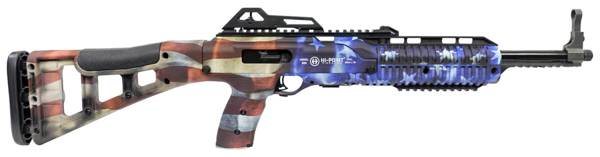 Hi-Point 995TSFLG 995TS Carbine 9mm Luger 16.50" 10+1, American Flag, Skeletonized Stock, Adjustable Sights 1 149622