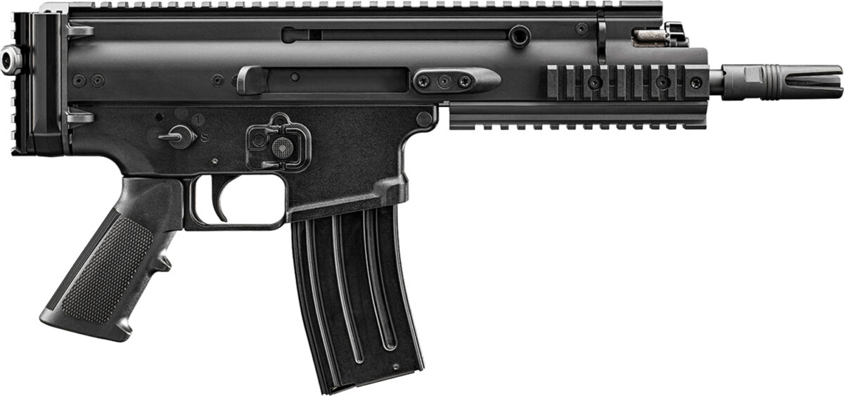 FN 38101244 SCAR 15P 5.56x45mm 10+1 7.50" Black Anodized Chrome Lined Steel Barrel, Black Anodized Aluminum Picatinny Rail Receiver, Black Polymer Grip, Ambidextrous 1 151371