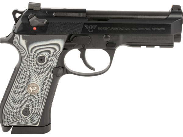 Wilson Combat BER-92CT-9 92G Centurion 9mm Luger 20+1 4.25" Target Crown Barrel, Black Steel Serrated Slide, Black Steel Frame w/Picatinny Rail, Black/Gray G10 Grip, Ambidextrous