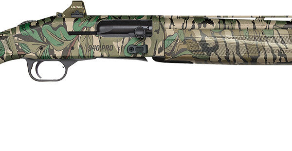 Mossberg 85169 940 Pro Turkey 12 Gauge 4+1 3" 18.50", Mossy Oak Greenleaf, Optic Cut Rec, Self-Draining Synthetic Stock with Adj. Shims, HiViz CompSight Fiber Optic Sight, Includes Holosun Red Dot