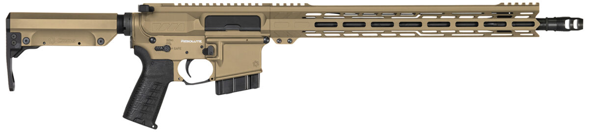 CMMG 28A670CCT Resolute MK4 22 ARC Black Nitride Threaded Barrel, Coyote Tan Cerakote Picatinny Rail Aluminum Receiver, M-LOK Handguard, Black Synthetic CMMG 6 Position RipStock, Black Polymer Grip 1 164433