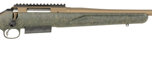 Ruger 46937 American II Predator Full Size 400 Legend 5+1 22" Burnt Bronze Cerakote Threaded Barrel & Alloy Steel Receiver w/Picatinny Rail, Green Splatter Adj LOP Synthetic Stock