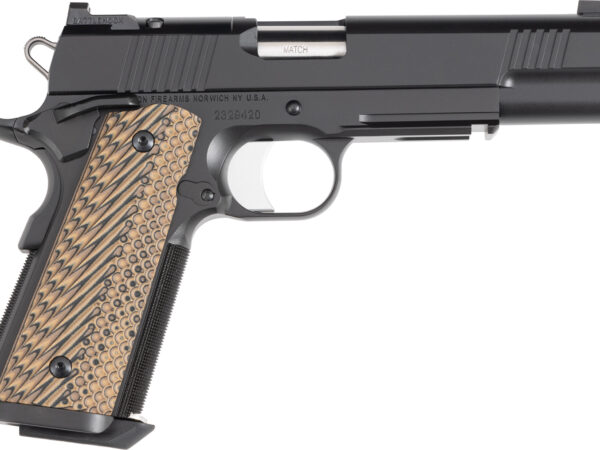 Dan Wesson 01794 Specialist  Full Size Frame 10mm Auto 8+1 5" Stainless Match Grade Barrel, Black Duty Optics Ready/Serrated Steel Slide, Black Duty Steel Frame w/Picatinny Rail, Black/Brown G10 Grip
