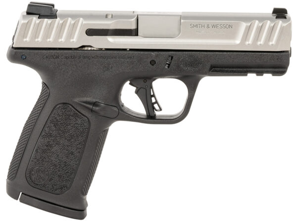 Smith & Wesson 13937 SD40 2.0 Compact Frame 40 S&W 10+1 4" Stainless Steel Barrel, Satin Serrated Stainless Steel Slide, Black Polymer Frame w/Picatinny Rail, Textured Grip