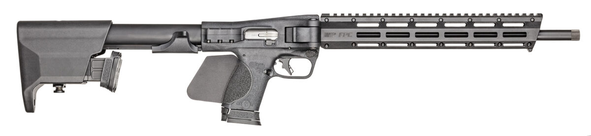 Smith & Wesson 14142 M&P FPC *CA Compliant 9mm 10+1 16.25" Black Oxide Steel Barrel Black Anodized Picatinny Rail Aluminum Receiver M-LOK Handguard Folding Black Synthetic Stock Black Backstrap Grip 1 169329