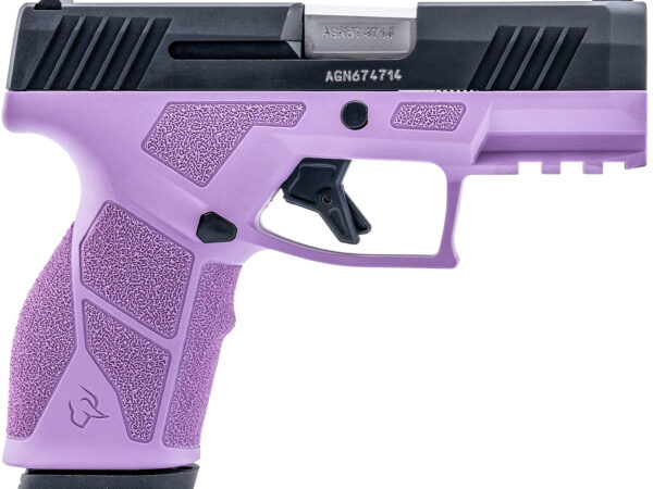 Taurus 1-GX2931LP-10 GX2  9mm Luger 10+1 3.37" Matte Stainless Steel Barrel, Matte Black Serrated Stainless Steel Slide, Light Purple Polymer Frame w/Picatinny Rail, Polymer Grip