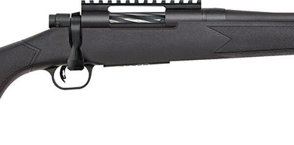 Mossberg 28227 Patriot Carbine 22-250 Rem 5+1 18" Matte Blued Threaded Bull Barrel, Matte Blued Picatinny Rail Receiver, Black Fixed Synthetic Stock