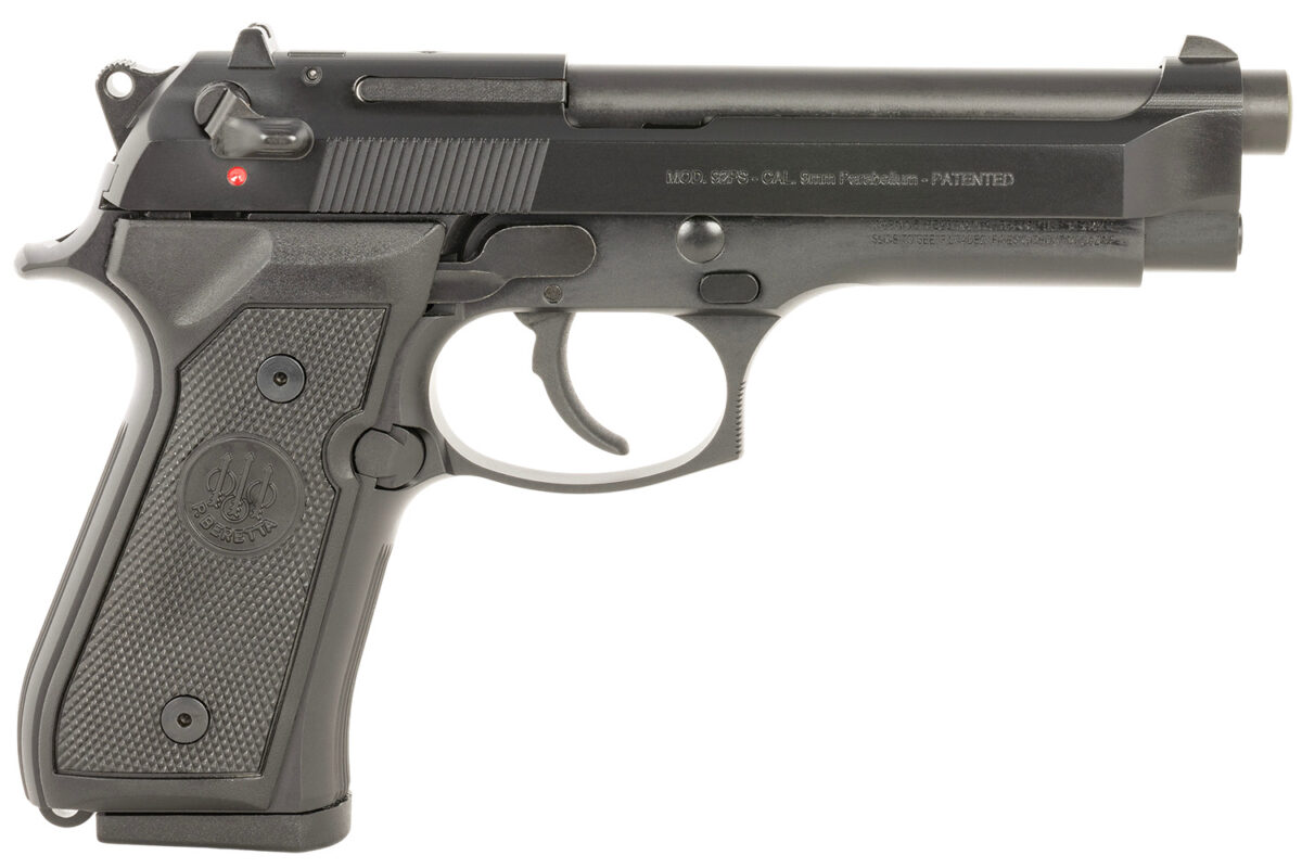 Beretta USA J92F300 92FS Full Size Frame 9mm Luger 10+1 4.90" Black Steel Barrel, Black Bruniton Steel Serrated Slide, Black Bruniton Aluminum Frame, Ambidextrous 1 184181