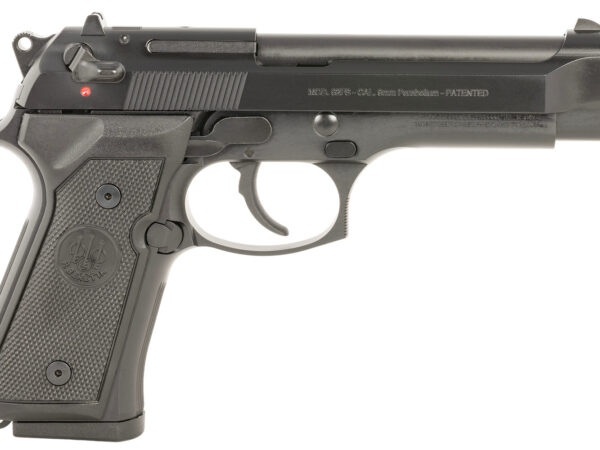 Beretta USA J92F300 92FS  Full Size Frame 9mm Luger 10+1 4.90" Black Steel Barrel, Black Bruniton Steel Serrated Slide, Black Bruniton Aluminum Frame, Ambidextrous