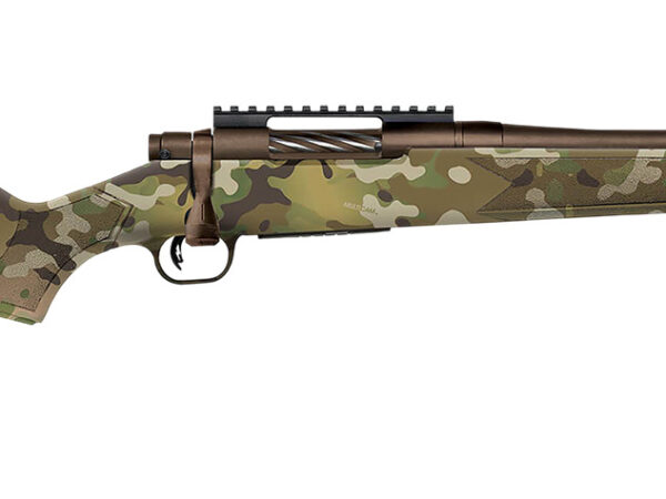 Mossberg 28277 Patriot  Compact 308 Win 5+1 16.25" Patriot Brown Cerakote Threaded Bull Barrel, Patriot Brown Cerakote Steel Receiver w/Picatinny Rail, MultiCam Fixed Synthetic Stock