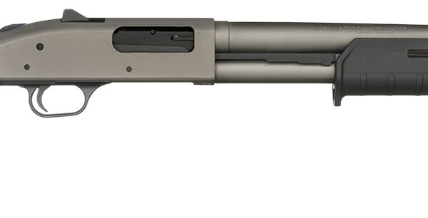 Mossberg 50795 590A1 Professional Series 12 Gauge Bolt 3" 6+1 18.50" Tungsten Gray Cerakote Barrel, Tungsten Gray Cerakote Steel Drilled & Tapped Receiver, Magpul SGA Black Synthetic Stock, Ambidextro
