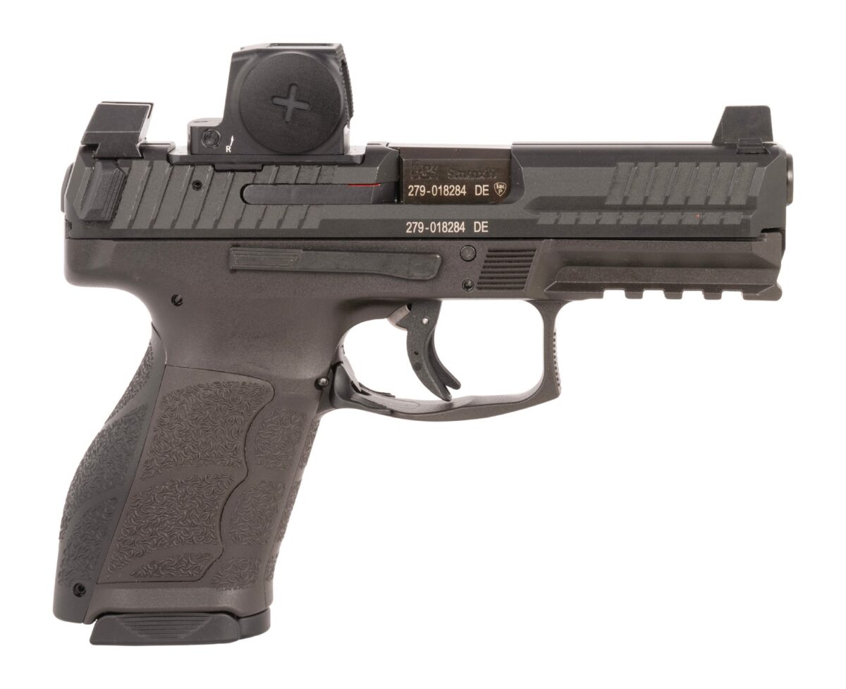 HK 81001349 VP9A1 K w/Optic Compact Frame 9mm Luger 10+1 4.09" Black Barrel, Black Steel Serrated w/Optic Slide, Black Polymer Frame w/Picatinny Rail, Interchangeable Backstrap Grip, Vortex CCW 1 189182